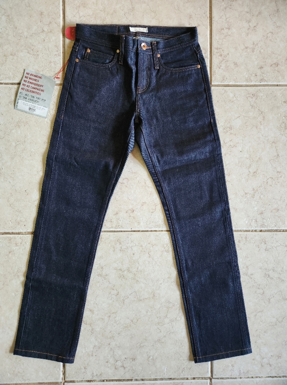 The Unbranded Brand UB101 Skinny Fit Selvedge Denim Jeans NWT Size 29